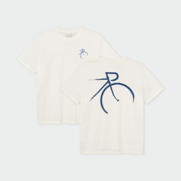 T-shirt Stockholm Painted side bike Off-white