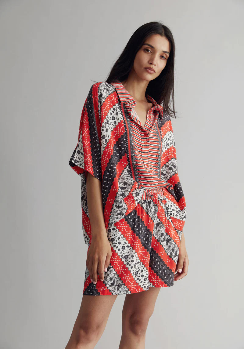 Leah Lenzing Short - Poppy Red