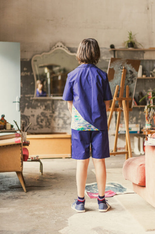 OUTLET - Dijon Short - Blue Work