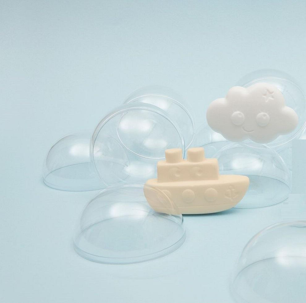 Organic kids boat-shaped soap - Raspberry