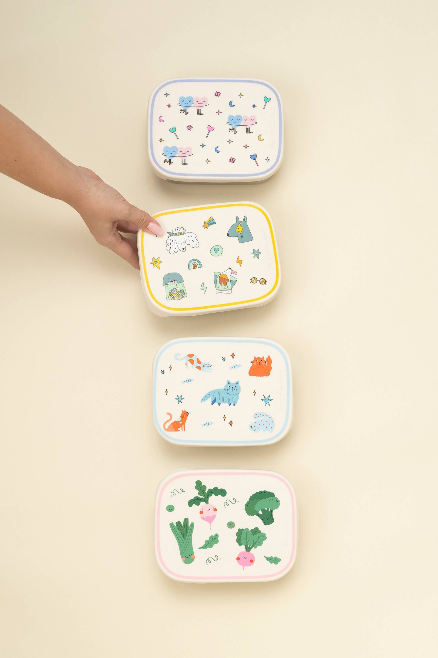 STAINLESS STEEL LUNCHBOX with compartments Funky Dogs