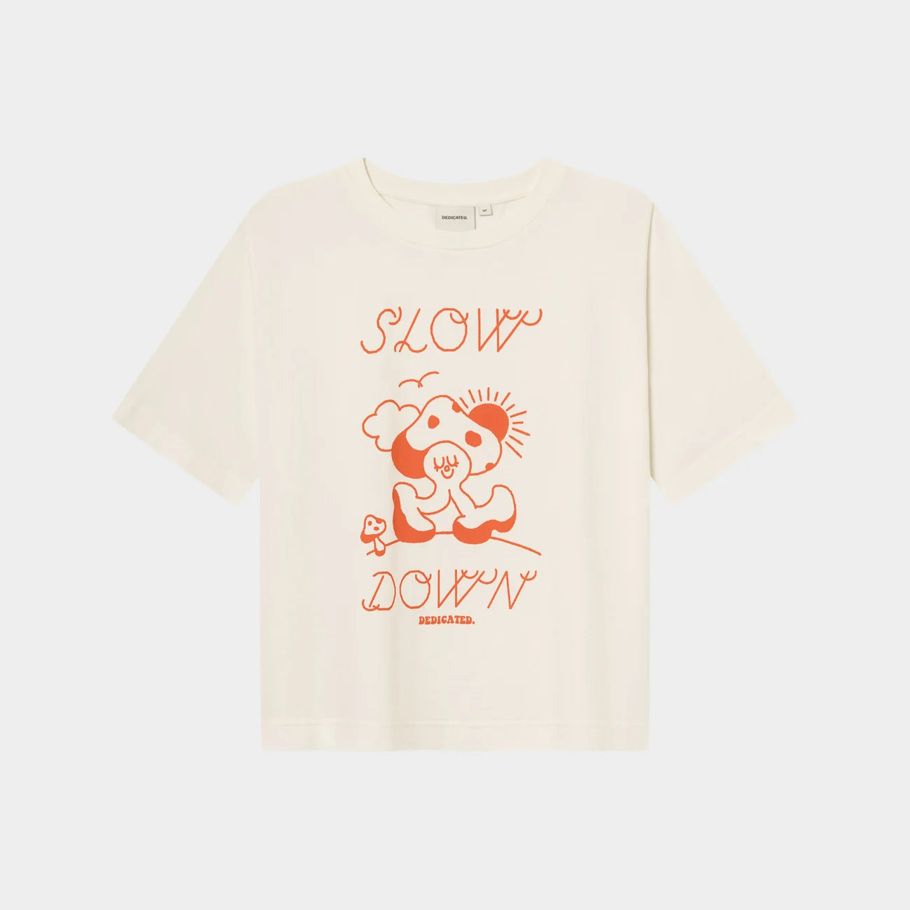 T-Shirt - Vadstena - Slow Down Off White