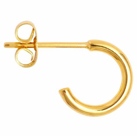 Color Hoop - 1 Pcs - Gold plated