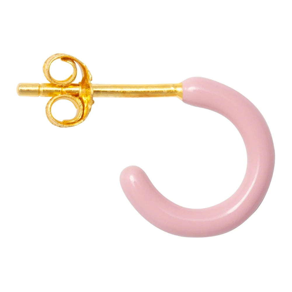 Color Hoop - 1 Pcs - Enamel/Light Pink