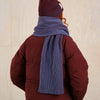Scarf Norrfors - Brioche Fig/Red Blue Fig/Heron