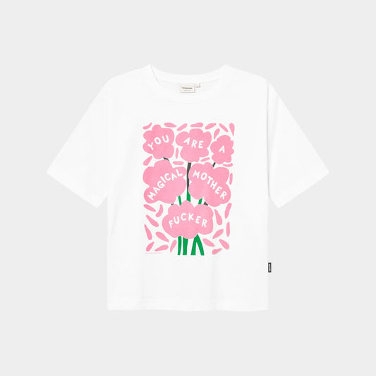 T-Shirt - Vadstena - Magical Flowers White
