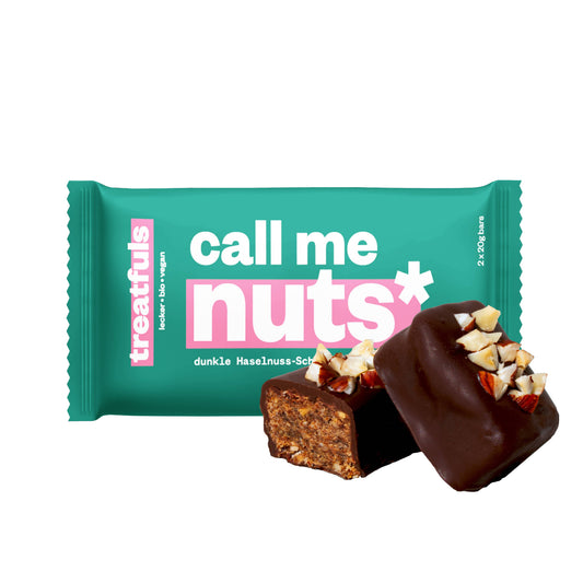 Dark chocolate hazelnut bar organic + vegan + gluten-free