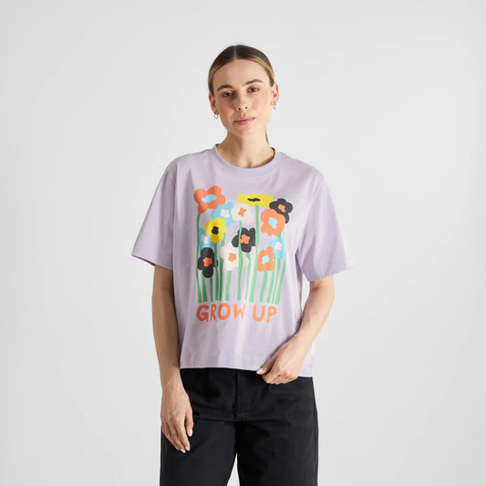 T-Shirt - Vadstena - Grow Up Thistle Purple