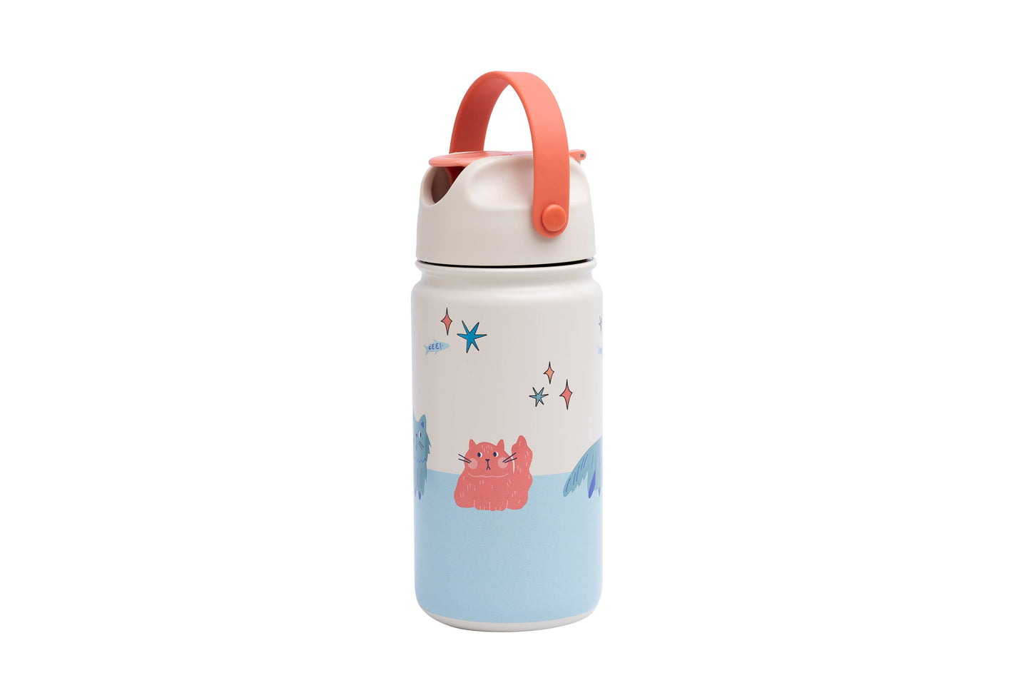 NEW COLLECTION Insulated Stainless Steel Bottle for Kids: Meowtiful Cats