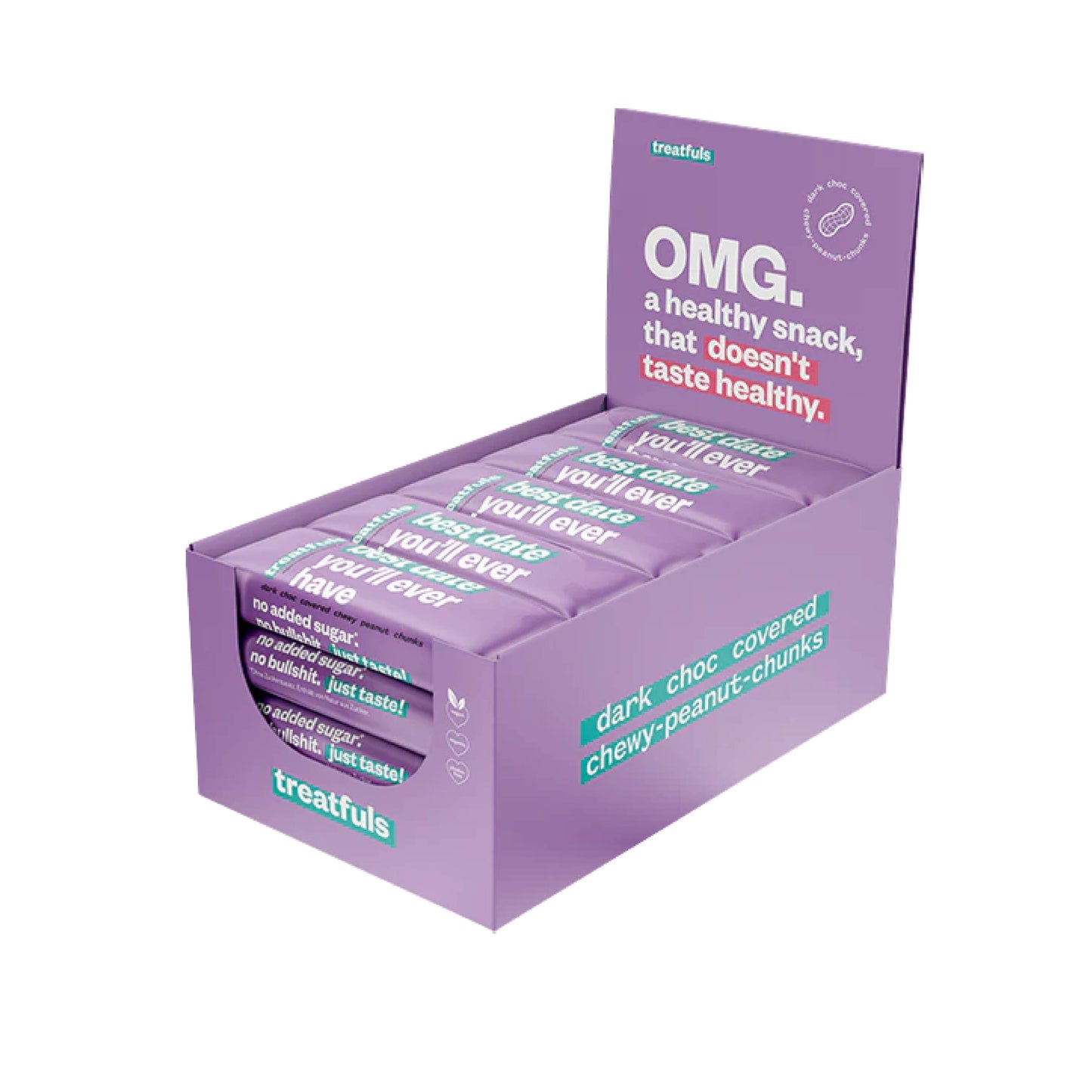 Dark chocolate peanut bar organic + vegan + gluten-free