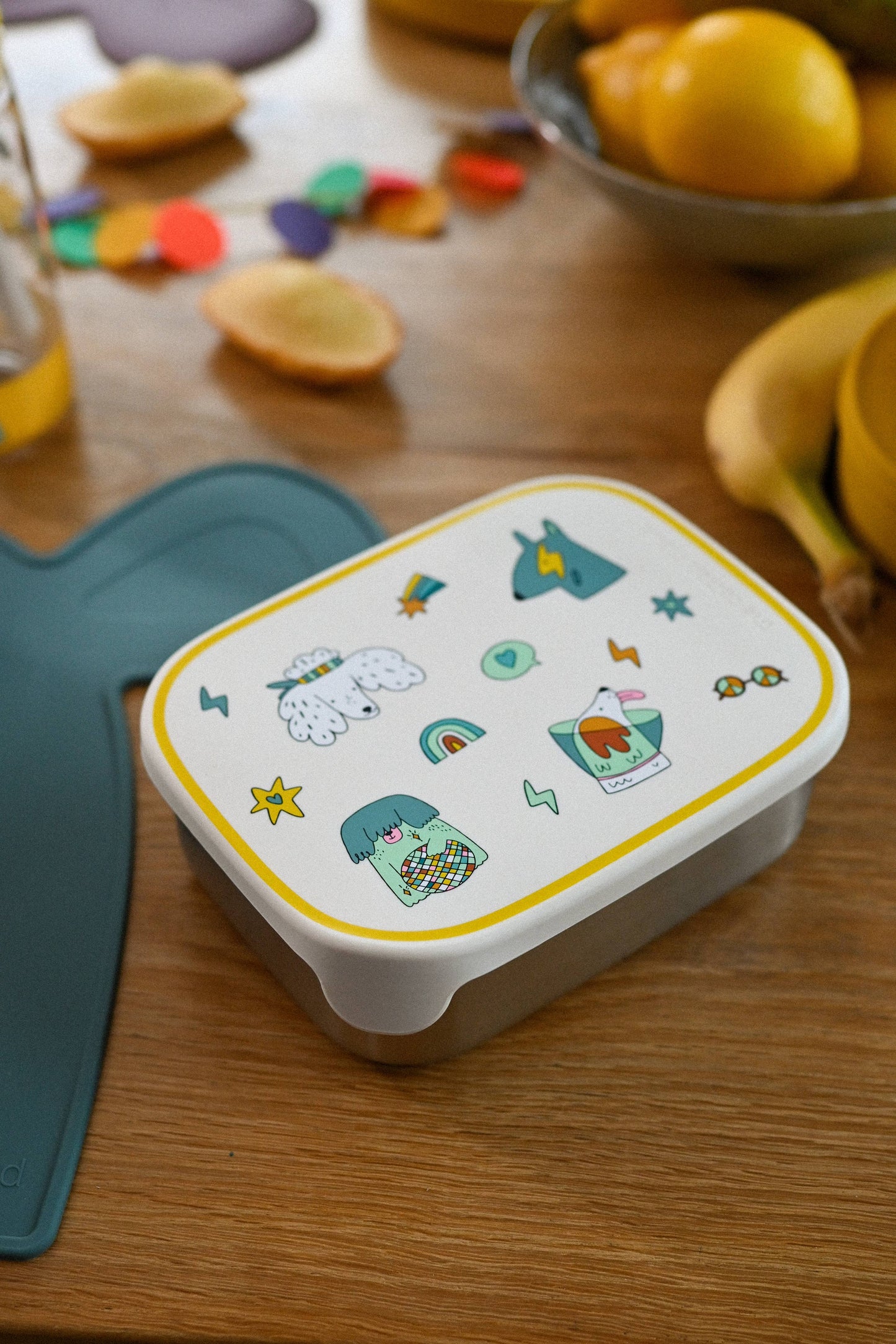 STAINLESS STEEL LUNCHBOX with compartments Funky Dogs