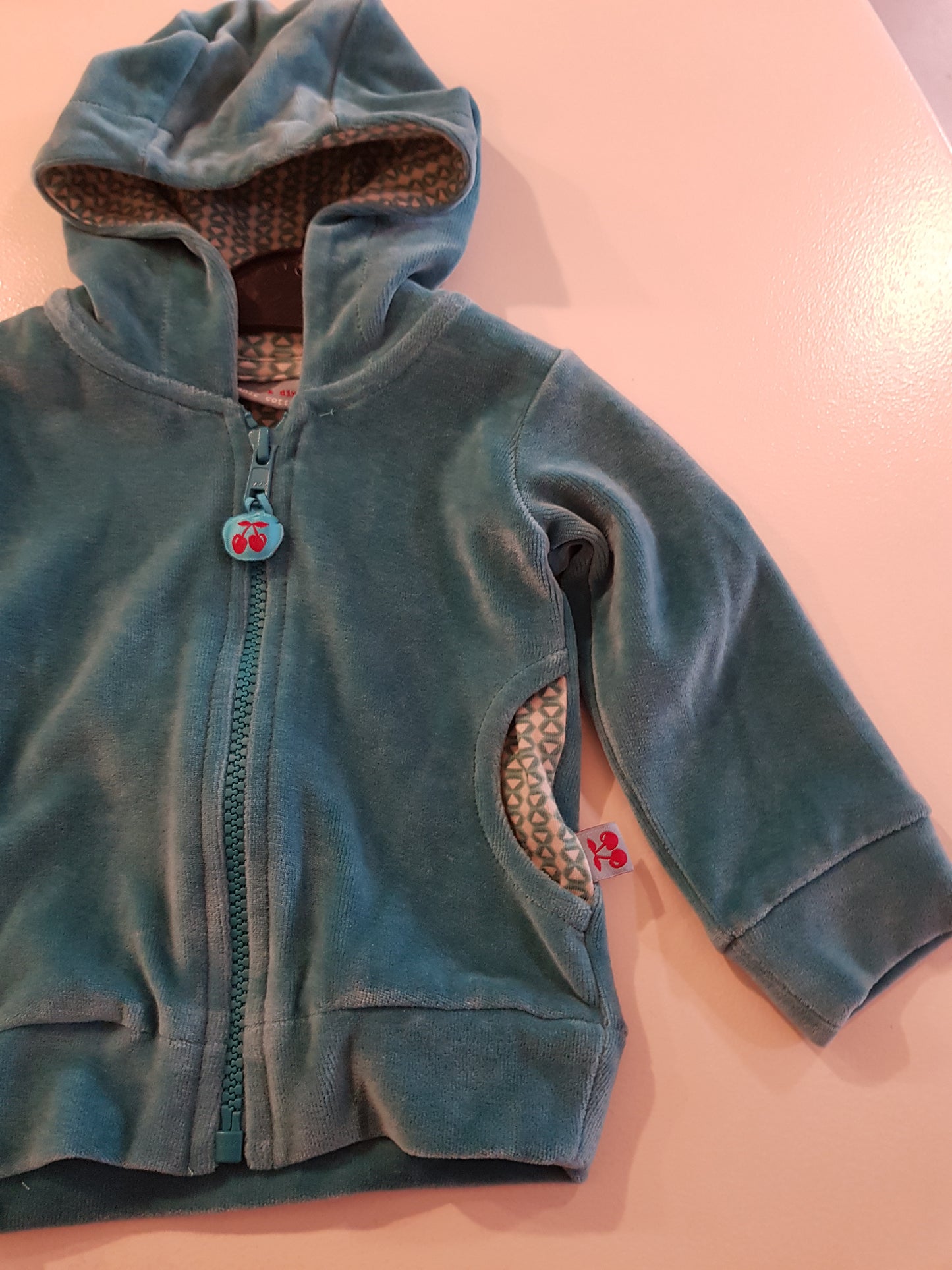 OUTLET - Hoodie - Boarding - Grey Blue - Velvet