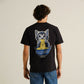 T-shirt Stockholm Cat and Noodles Black