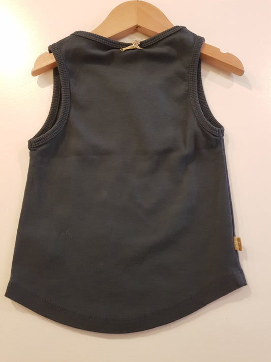 OUTLET - Tank Top - Hippo - Washed Black