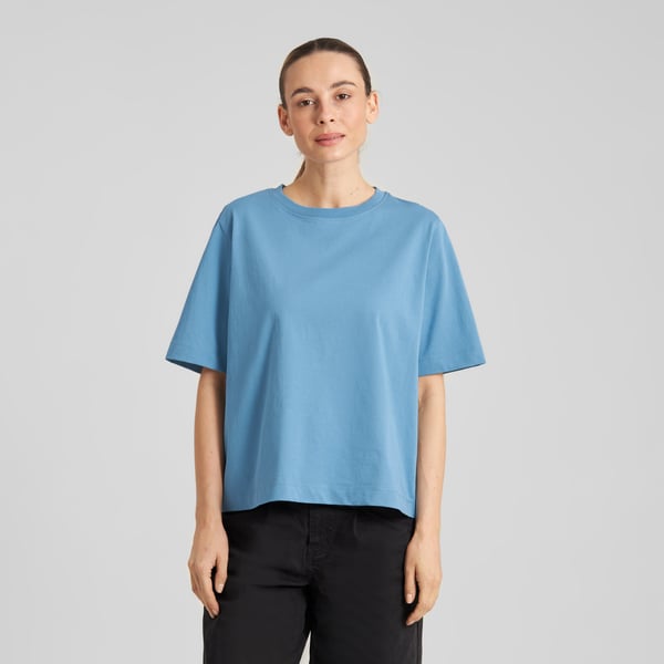 T-shirt Vadstena Base Niagara Blue GOTS