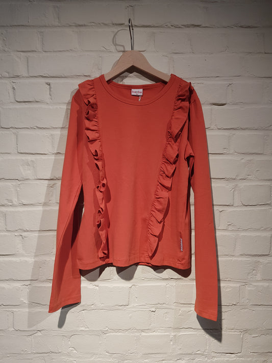 OUTLET - Ruffle shirt - Red
