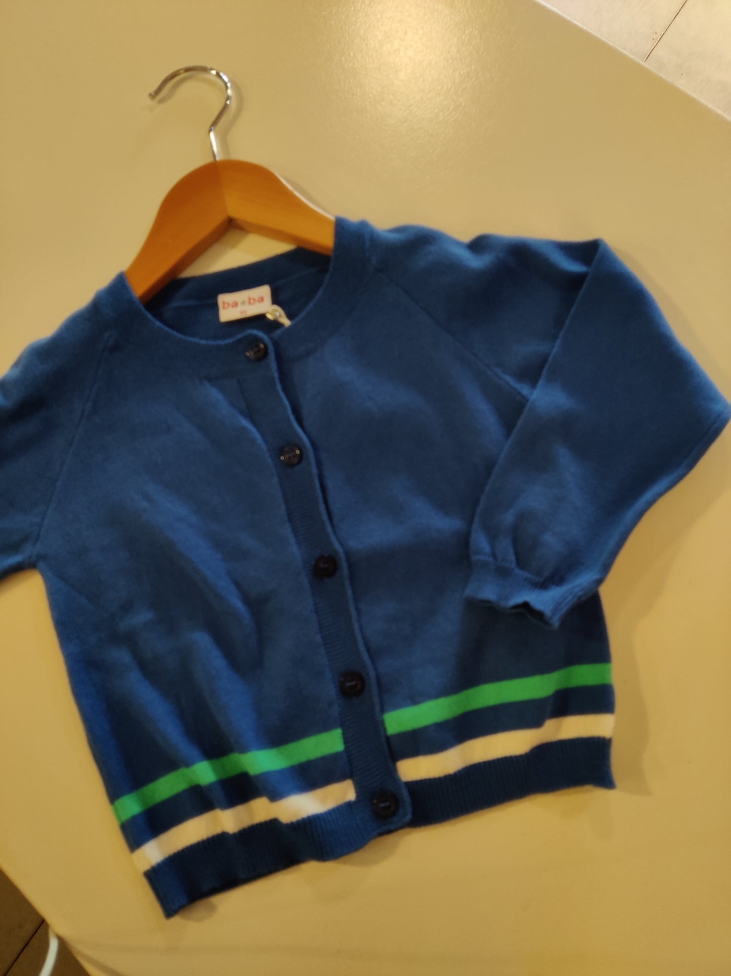 OUTLET - Cardigan - Blue stripes