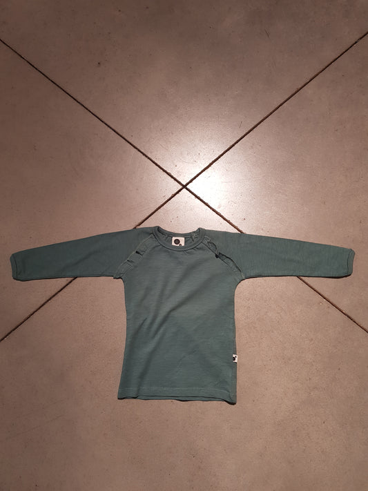 OUTLET - Ruffle Tee - Dark Green