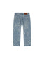 Denim wide fit light blue quares