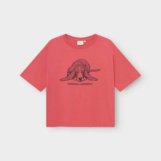 T-shirt Vadstena Paws for moments Holly red berry