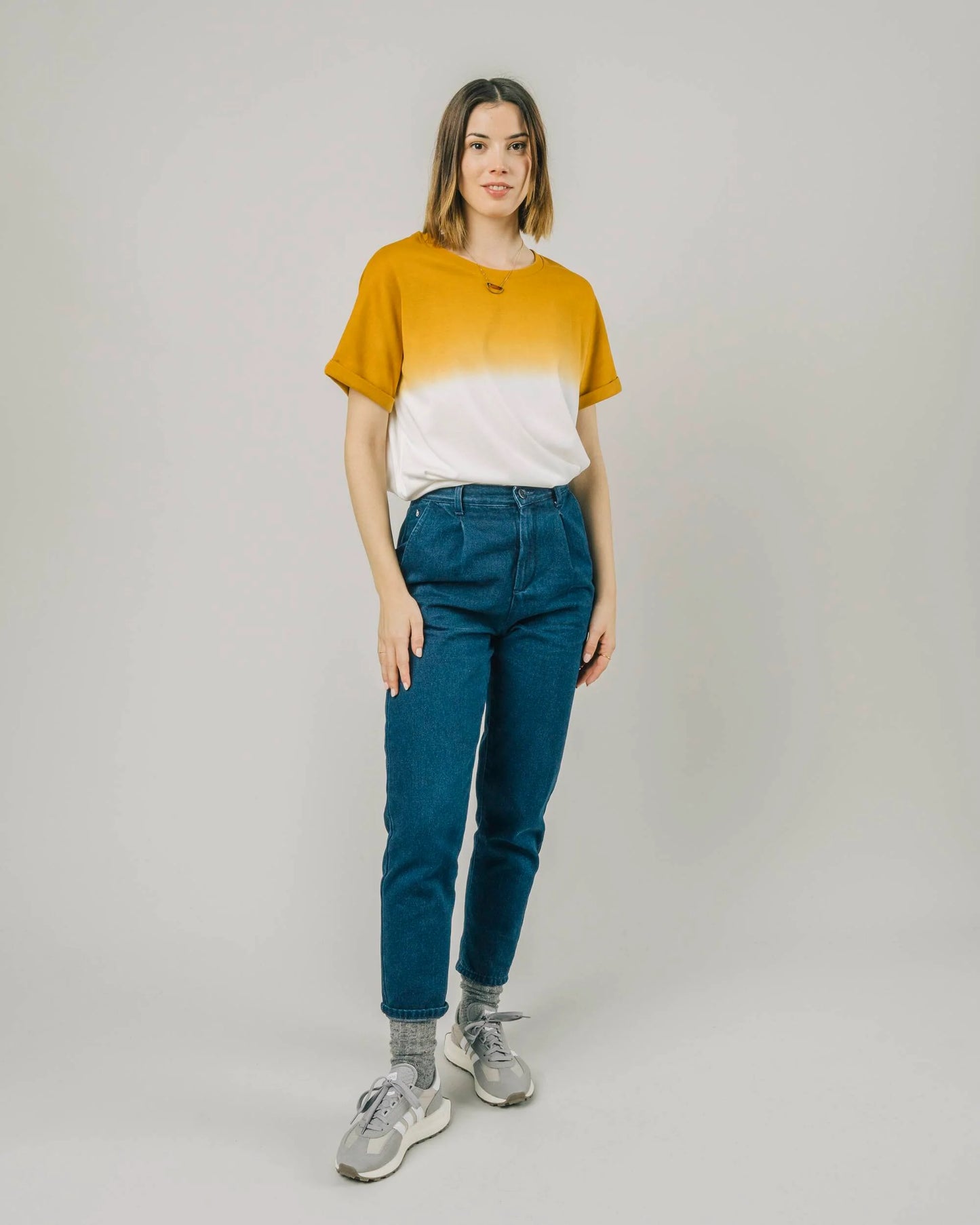 Regular Pleated Chino - Denim