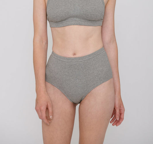 Rib-Flex Super High-Rise Briefs 2-Pack - Grey Melange